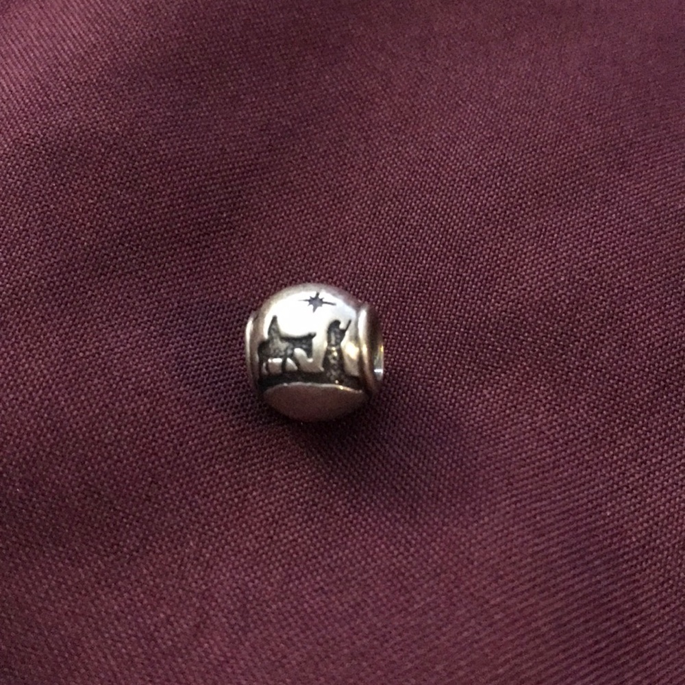 Silver Pandora “Silent Night”  Nativity Charm